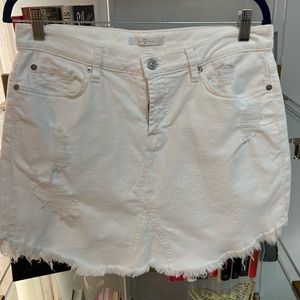 7 For All Mankind Denim Skirt